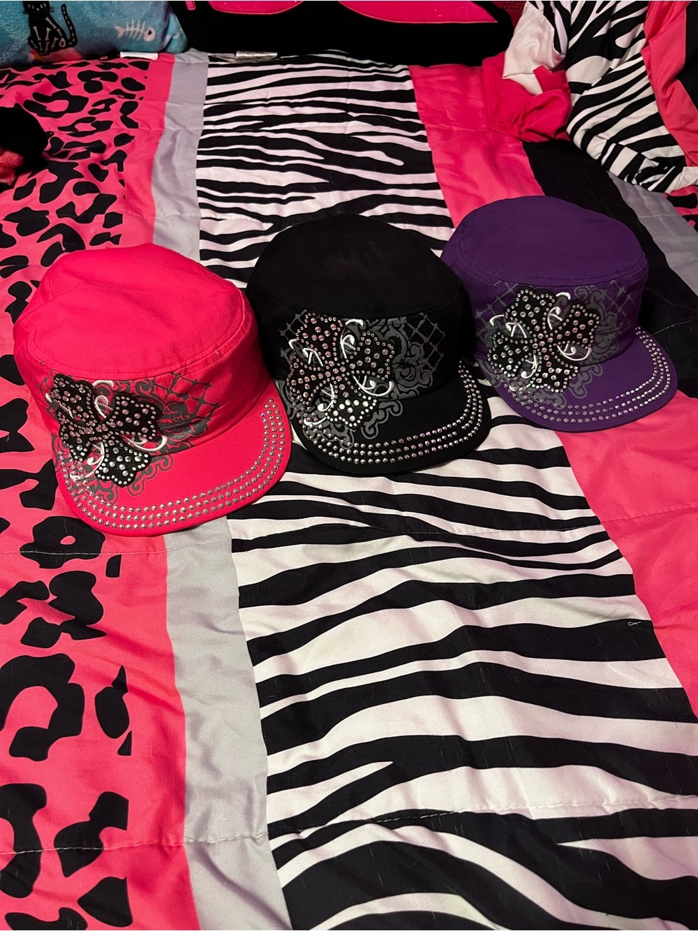 Brand new Y2K mcbling hats bundle
